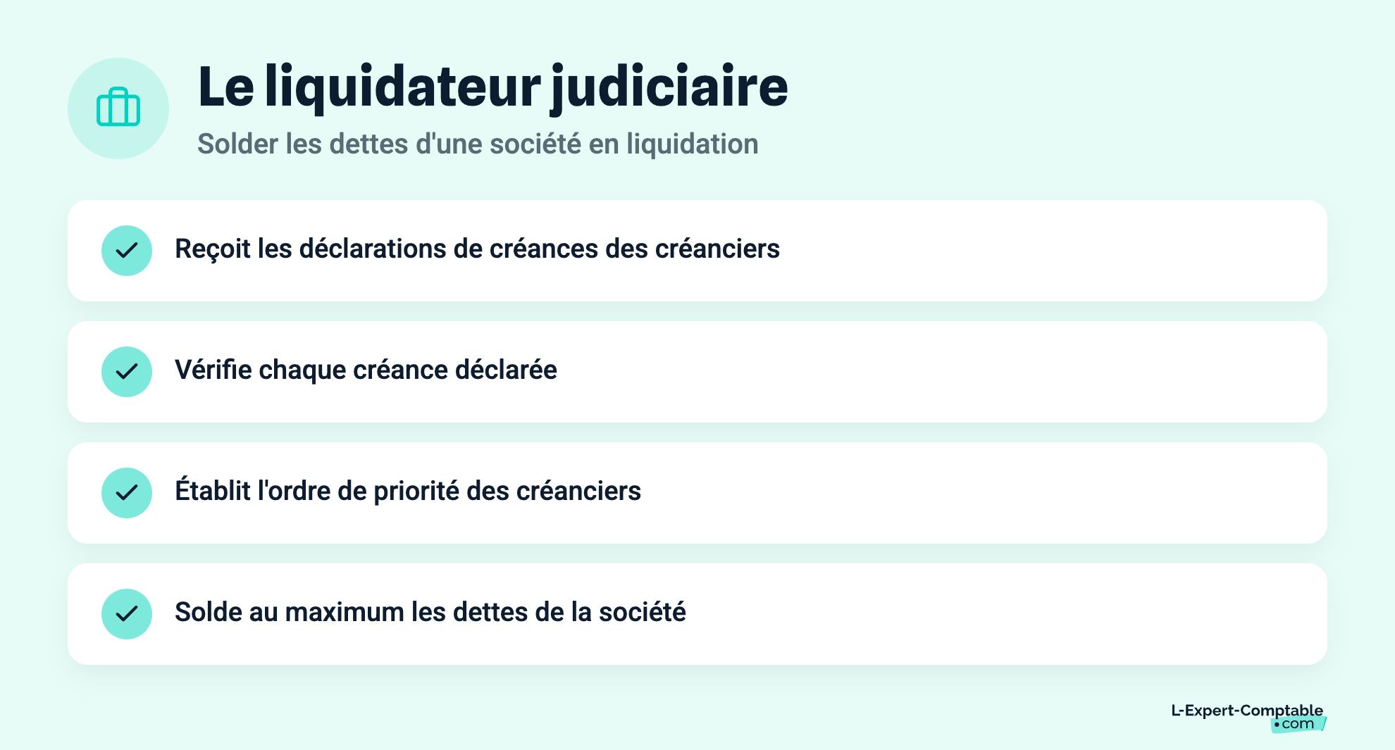 Le liquidateur judiciaire